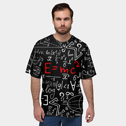 Футболка оверсайз мужская Формулы физики, цвет: 3D-принт — фото 2