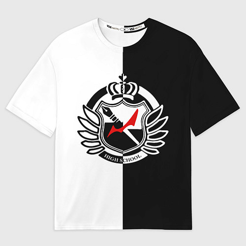 Мужская футболка оверсайз MONOKUMA SCHOOL / 3D-принт – фото 1