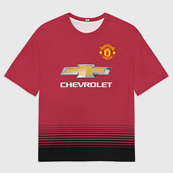 Футболка оверсайз мужская FC MU: Pogba 18/19, цвет: 3D-принт