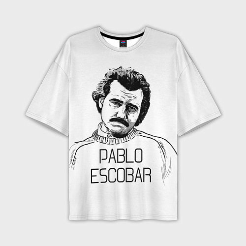 Мужская футболка оверсайз Pablo Escobar / 3D-принт – фото 1