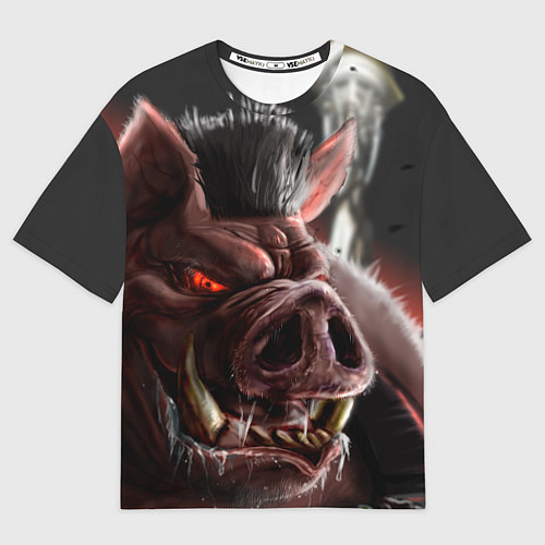 Мужская футболка оверсайз Duke Nukem Pig / 3D-принт – фото 1