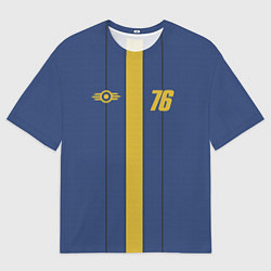 Футболка оверсайз мужская Fallout: Vault 76, цвет: 3D-принт