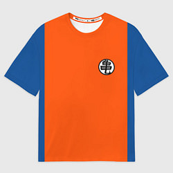 Футболка оверсайз мужская DBZ: Kame Senin Kanji Emblem, цвет: 3D-принт