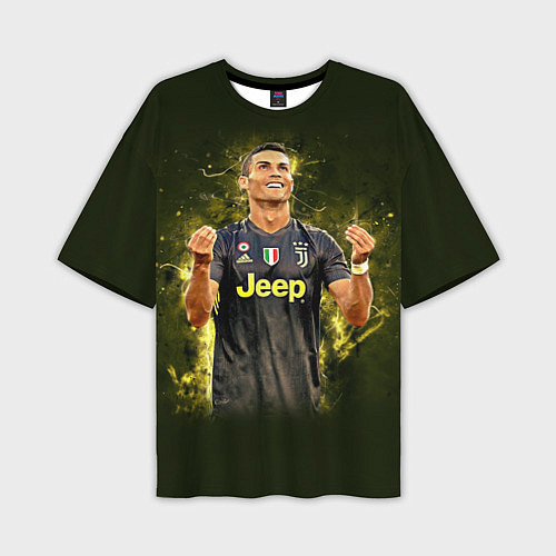 Мужская футболка оверсайз Ronaldo: Juve Sport / 3D-принт – фото 1