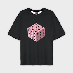 Футболка оверсайз мужская Black Pink Cube, цвет: 3D-принт