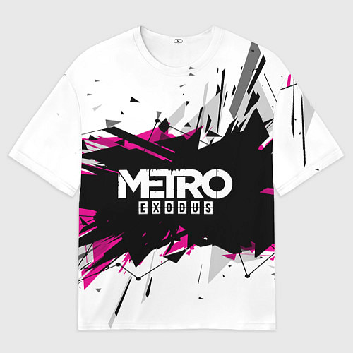 Мужская футболка оверсайз Metro: Exodus Purple / 3D-принт – фото 1
