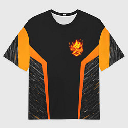 Футболка оверсайз мужская Cyberpunk 2077: Samurai Style, цвет: 3D-принт