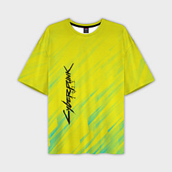 Мужская футболка оверсайз Cyberpunk 2077: Yellow