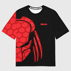 Футболка оверсайз мужская Predator: Red Light, цвет: 3D-принт