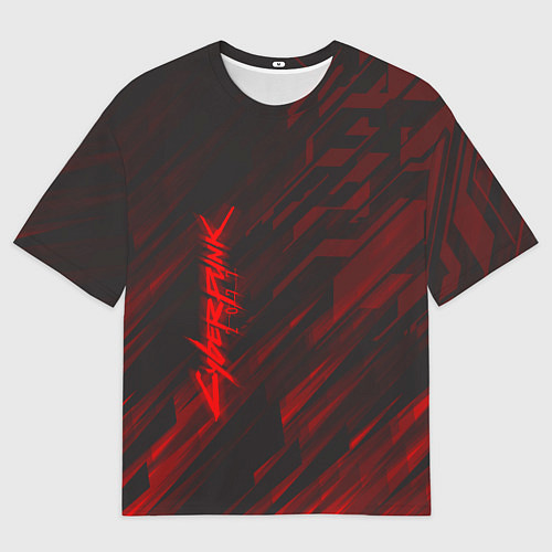Мужская футболка оверсайз Cyberpunk 2077: Red Breaks / 3D-принт – фото 1