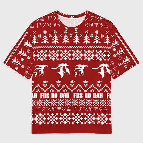 Мужская футболка оверсайз Winter TES / 3D-принт – фото 1