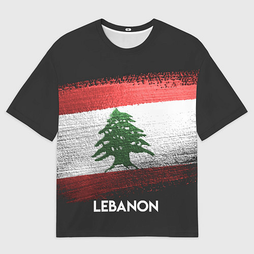 Мужская футболка оверсайз Lebanon Style / 3D-принт – фото 1