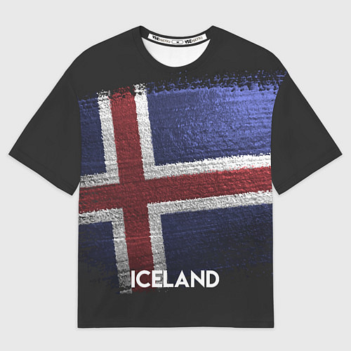 Мужская футболка оверсайз Iceland Style / 3D-принт – фото 1