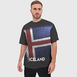 Футболка оверсайз мужская Iceland Style, цвет: 3D-принт — фото 2