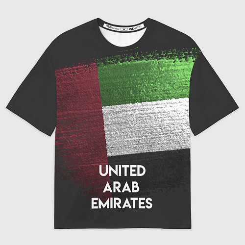 Мужская футболка оверсайз United Arab Emirates Style / 3D-принт – фото 1