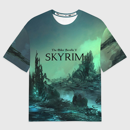 Мужская футболка оверсайз SKYRIM / 3D-принт – фото 1