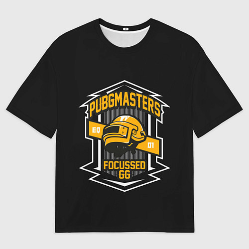 Мужская футболка оверсайз PUBG: Focussed 66 / 3D-принт – фото 1
