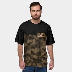 Футболка оверсайз мужская USYK Camo, цвет: 3D-принт — фото 2