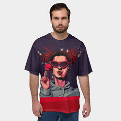 Футболка оверсайз мужская GONE Fludd, цвет: 3D-принт — фото 2