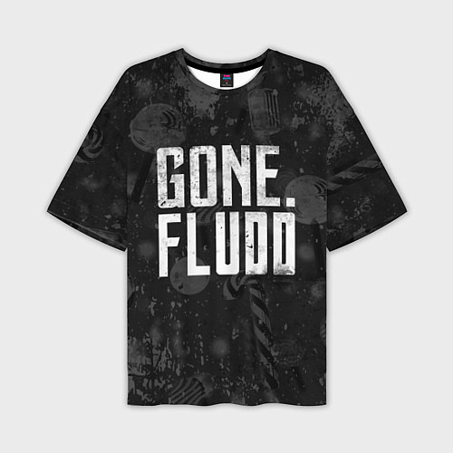 Мужская футболка оверсайз GONE Fludd Dark / 3D-принт – фото 1