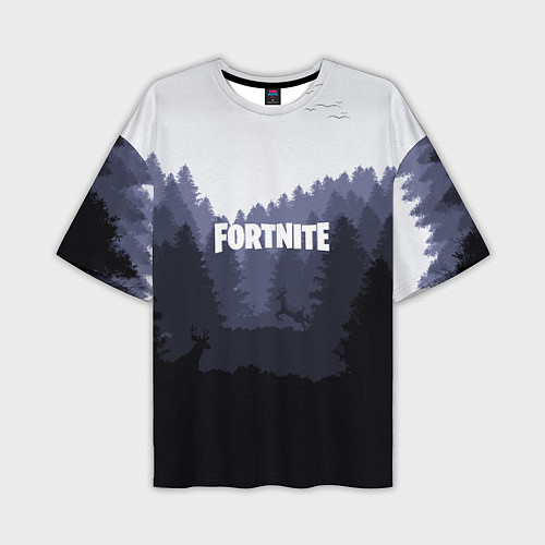 Мужская футболка оверсайз Fortnite: Dark Forest / 3D-принт – фото 1