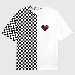Футболка оверсайз мужская ФРЕНДЗОНА: Шахматы, цвет: 3D-принт