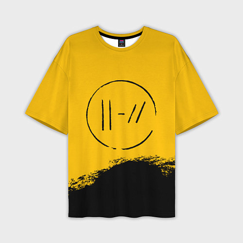 Мужская футболка оверсайз 21 Pilots: Yellow Logo / 3D-принт – фото 1