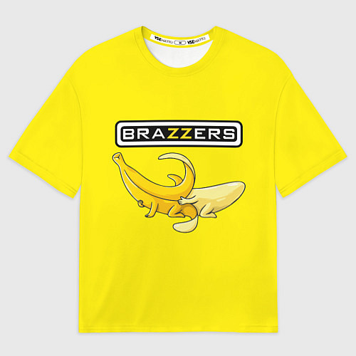 Мужская футболка оверсайз Brazzers: Yellow Banana / 3D-принт – фото 1