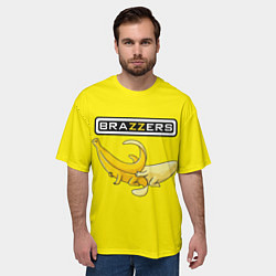 Футболка оверсайз мужская Brazzers: Yellow Banana, цвет: 3D-принт — фото 2