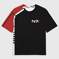 Футболка оверсайз мужская MASS EFFECT N7, цвет: 3D-принт