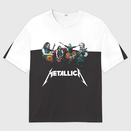 Мужская футболка оверсайз Metallica / 3D-принт – фото 1