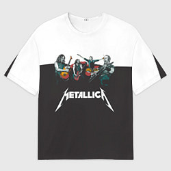 Футболка оверсайз мужская Metallica, цвет: 3D-принт
