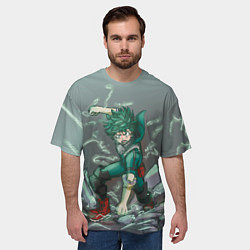 Футболка оверсайз мужская Изуку Академия, цвет: 3D-принт — фото 2