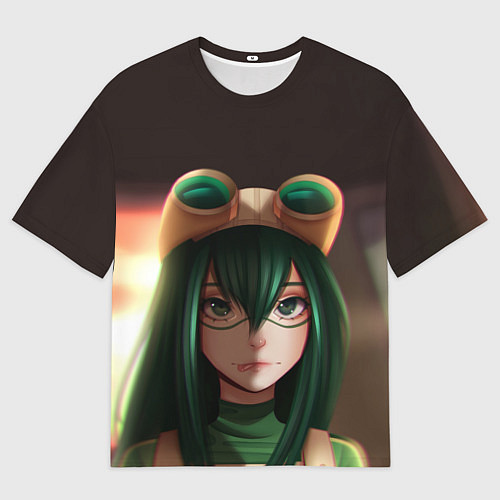 Мужская футболка оверсайз Green My Hero / 3D-принт – фото 1