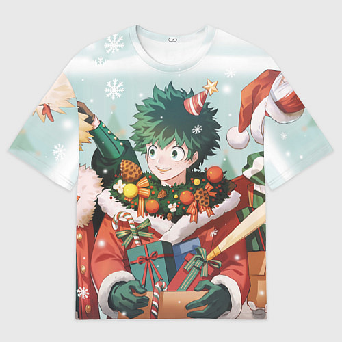 Мужская футболка оверсайз Моя Новогодняя Академия / 3D-принт – фото 1