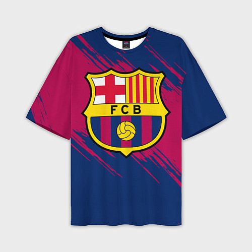 Мужская футболка оверсайз Барселона / 3D-принт – фото 1