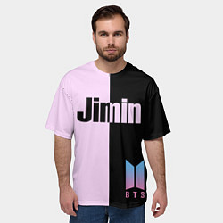 Футболка оверсайз мужская BTS Jimin, цвет: 3D-принт — фото 2