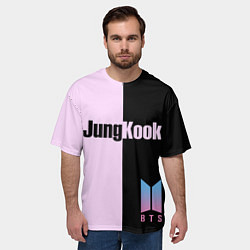Футболка оверсайз мужская BTS Jung Kook, цвет: 3D-принт — фото 2