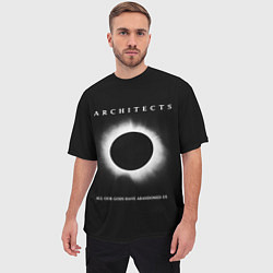 Футболка оверсайз мужская Architects: Black Eclipse, цвет: 3D-принт — фото 2