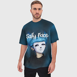 Футболка оверсайз мужская Sally Face, цвет: 3D-принт — фото 2