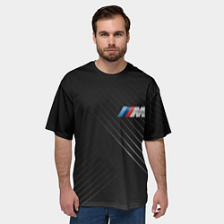 Футболка оверсайз мужская BMW, цвет: 3D-принт — фото 2