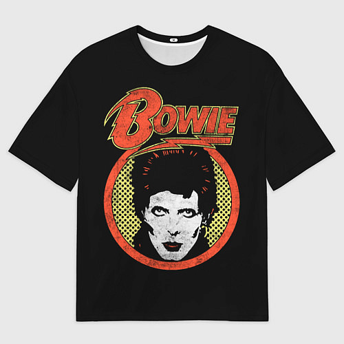 Мужская футболка оверсайз Дэвид Боуи / 3D-принт – фото 1