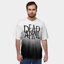 Футболка оверсайз мужская Dead by April, цвет: 3D-принт — фото 2