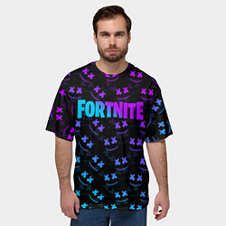 Футболка оверсайз мужская FORTNITE x MARSHMELLO, цвет: 3D-принт — фото 2