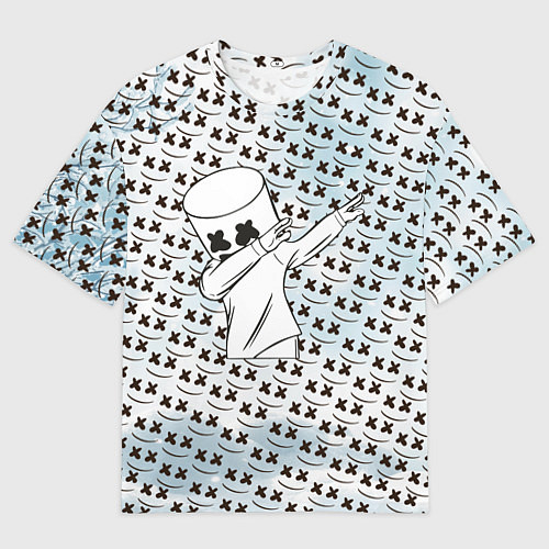 Мужская футболка оверсайз Marshmello DAB / 3D-принт – фото 1