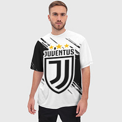 Футболка оверсайз мужская Juventus: 3 Stars, цвет: 3D-принт — фото 2