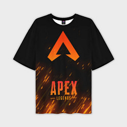 Футболка оверсайз мужская Apex Legends: Orange Flame, цвет: 3D-принт