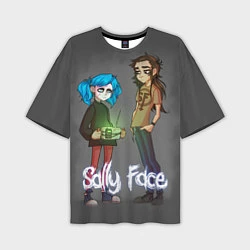 Мужская футболка оверсайз Sally Face: Friends