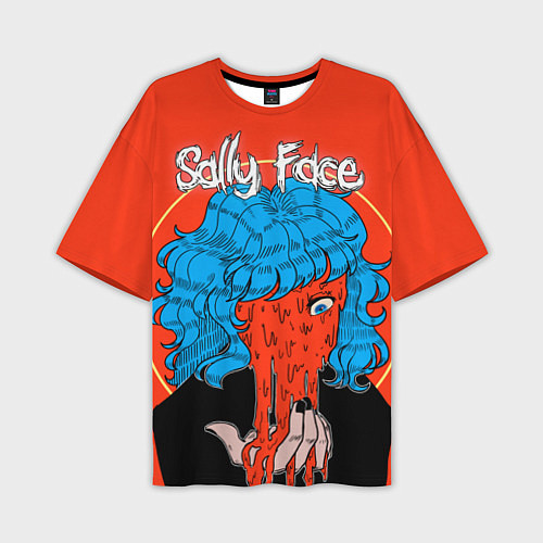 Мужская футболка оверсайз Sally Face: Bloody Horror / 3D-принт – фото 1
