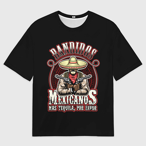 Мужская футболка оверсайз Bandidos / 3D-принт – фото 1